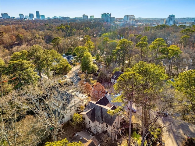 aerial view with a view of city