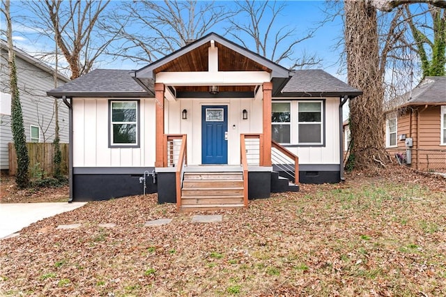 view of bungalow-style home