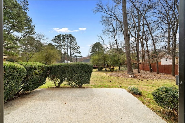 view of patio / terrace with fence