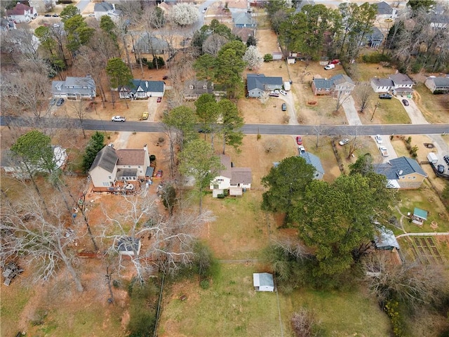 bird's eye view with a residential view