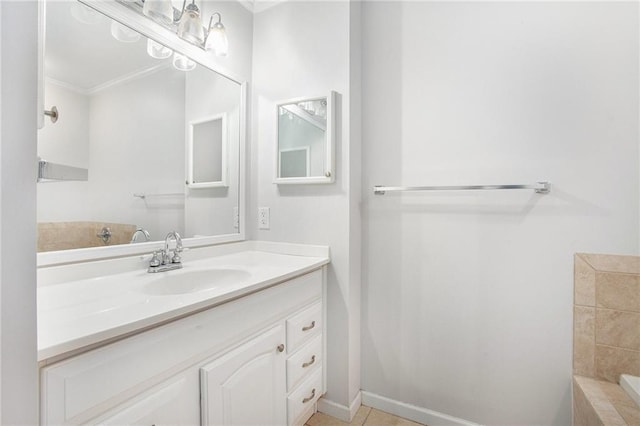 bathroom featuring vanity