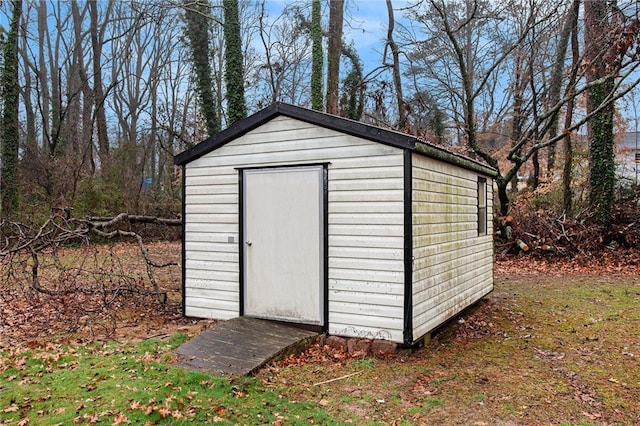 view of outdoor structure