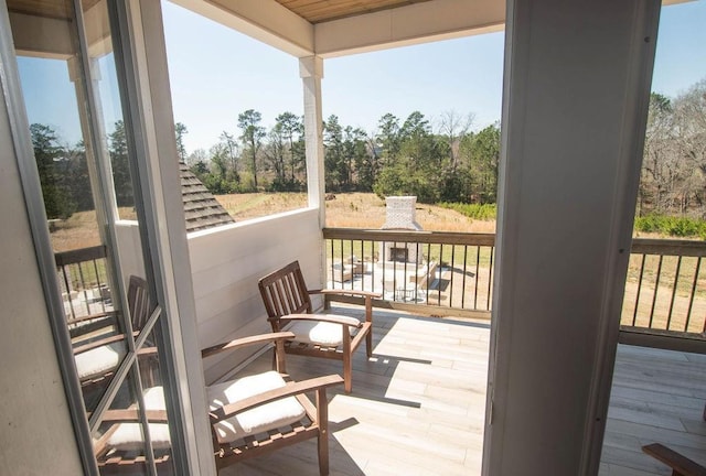 view of balcony