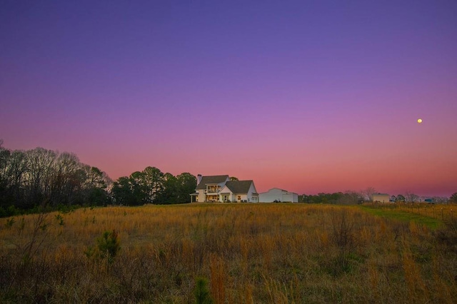 view of nature at dusk