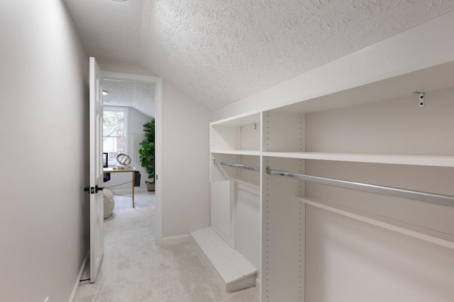 6124 Kings Mountain Ct, Stone Mountain, GA 30087 - spacious closet featuring lofted ceiling and light carpet