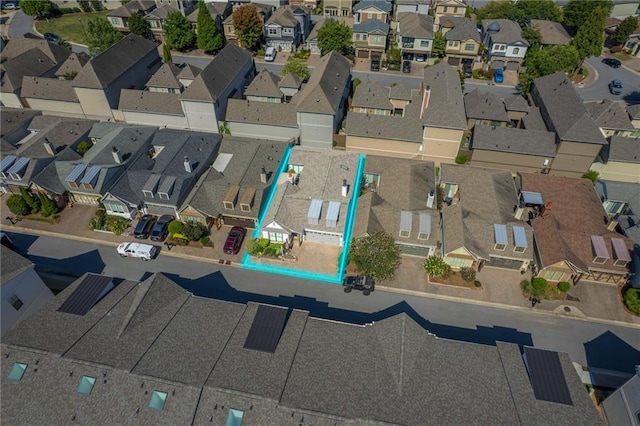 bird's eye view with a residential view