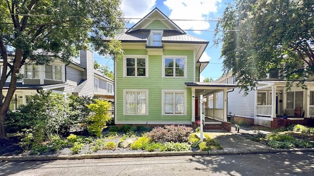 view of front of home featuring a porch