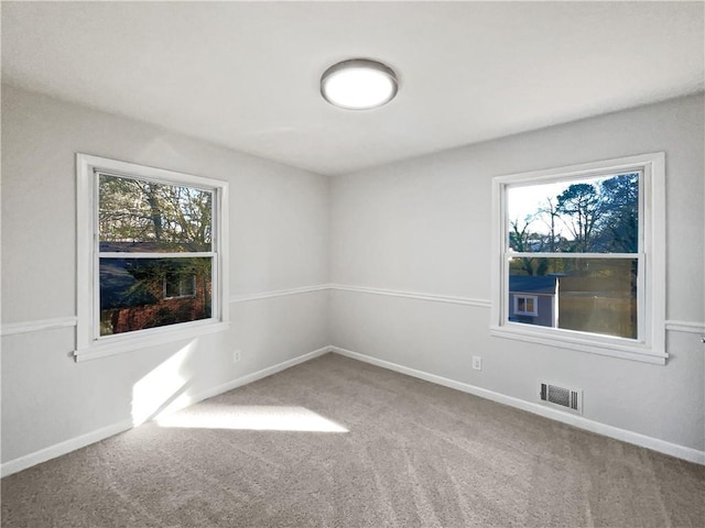 carpeted empty room with plenty of natural light