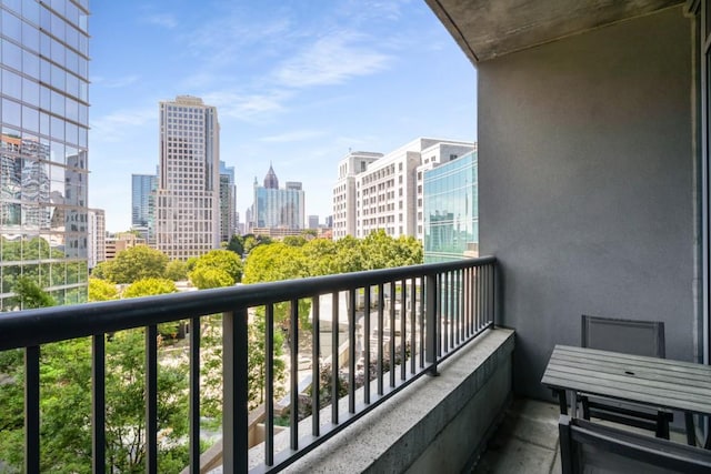 1080 Peachtree St NE Unit 608, Atlanta, GA 30309 - balcony featuring a view of city