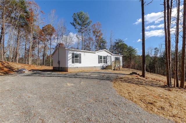 view of manufactured / mobile home