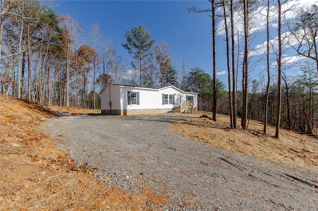 view of manufactured / mobile home