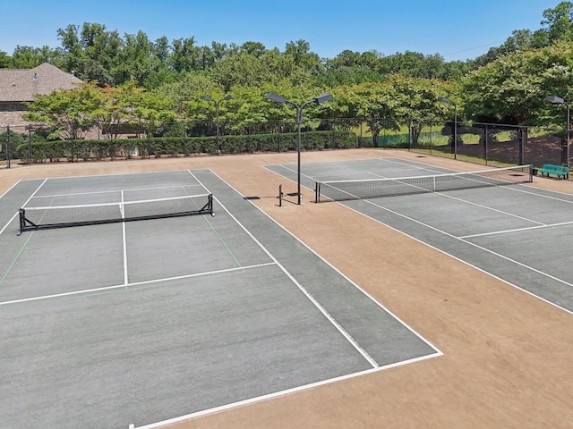 view of sport court