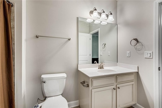 4831 Miller Hill Rd, Buford, GA 30518 - full bathroom featuring vanity, toilet, and baseboards