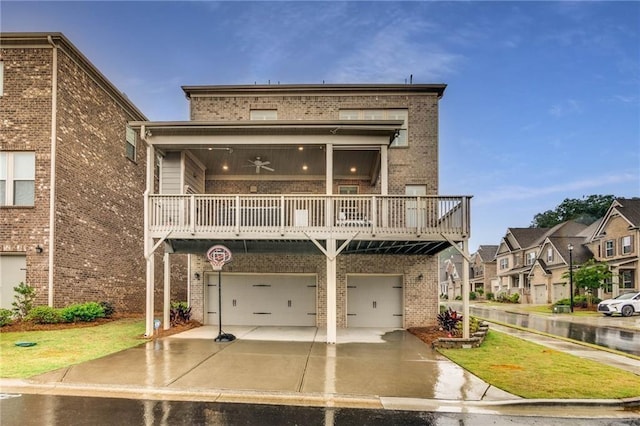 4831 Miller Hill Rd, Buford, GA 30518 - view of front of house featuring brick siding, an attached garage, and concrete driveway