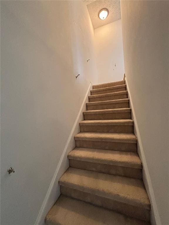 6231 Redan Overlook, Lithonia, GA 30058 - stairway with a textured ceiling
