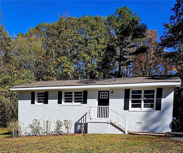 1080 Laboon Rd, Monroe, GA 30655 - view of front of property featuring brick siding and a front yard