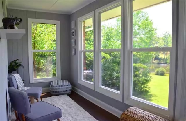 view of sunroom