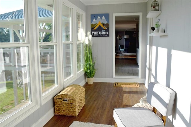 view of sunroom / solarium