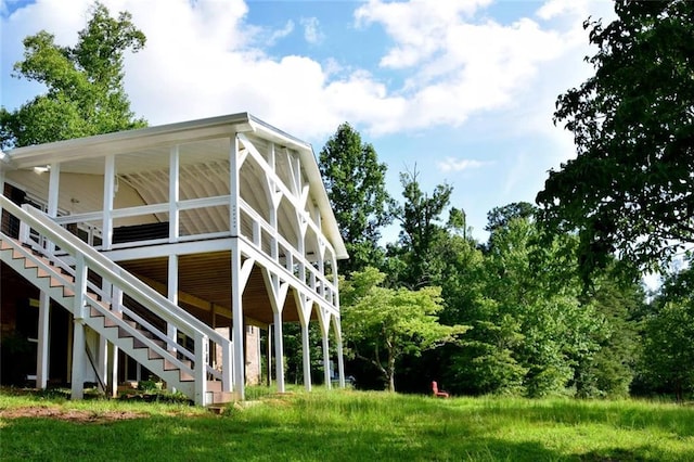 view of property exterior with stairs