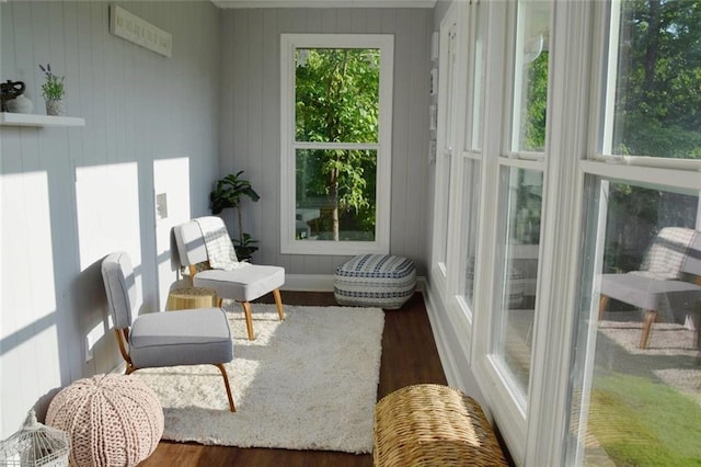 sunroom / solarium with a wealth of natural light