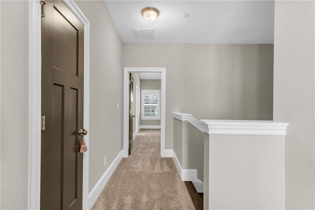 1547 Cambridge Pl, Marietta, GA 30062 - corridor featuring carpet, baseboards, and an upstairs landing