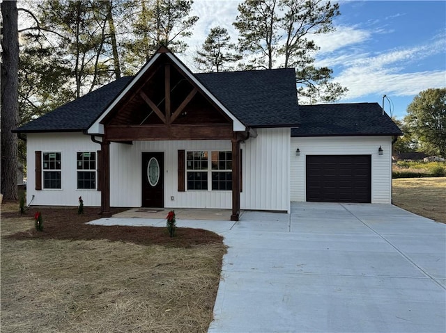 view of front of home featuring a garage