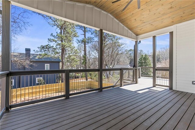 1857 Defoor Ave, Atlanta, GA 30318 - deck with ceiling fan