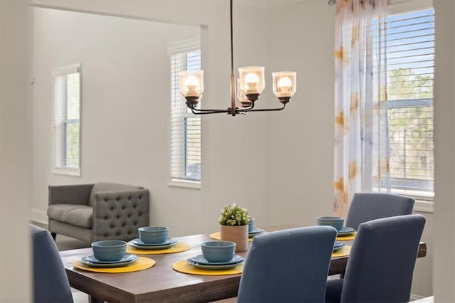 372 Garnet Dr, Acworth, GA 30101 - dining space with a chandelier
