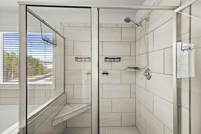 372 Garnet Dr, Acworth, GA 30101 - full bath with a shower stall and a tub to relax in