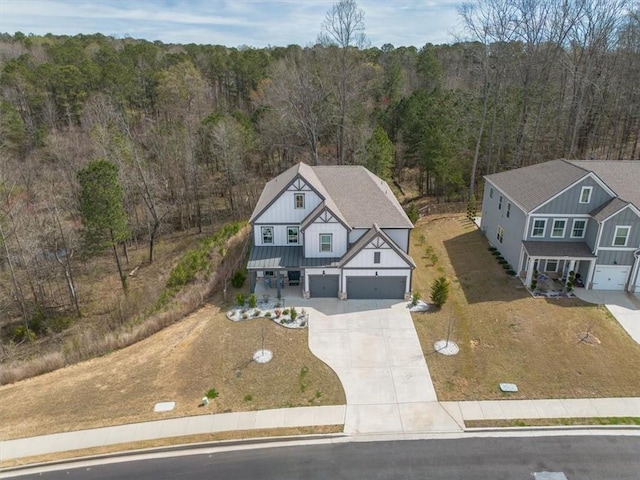 372 Garnet Dr, Acworth, GA 30101 - view from above of property featuring a forest