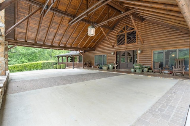 14501 Woolsey Rd, Hampton, GA 30228 - interior space featuring a patio area