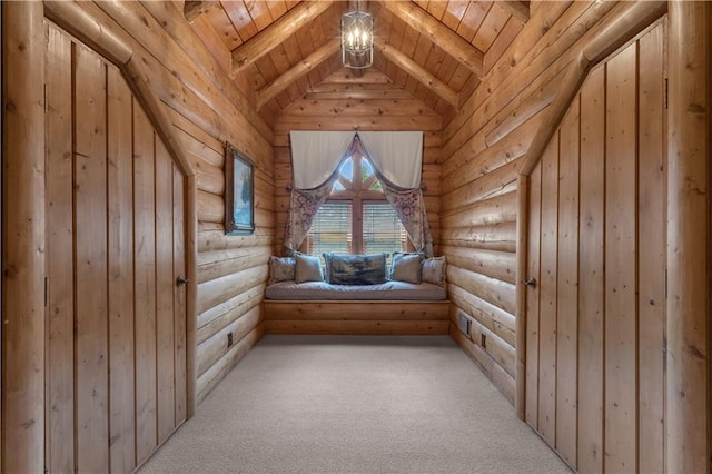 14501 Woolsey Rd, Hampton, GA 30228 - bonus room with wooden ceiling, rustic walls, and light colored carpet