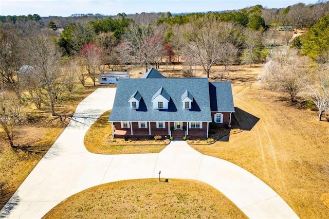 aerial view of property and surrounding area