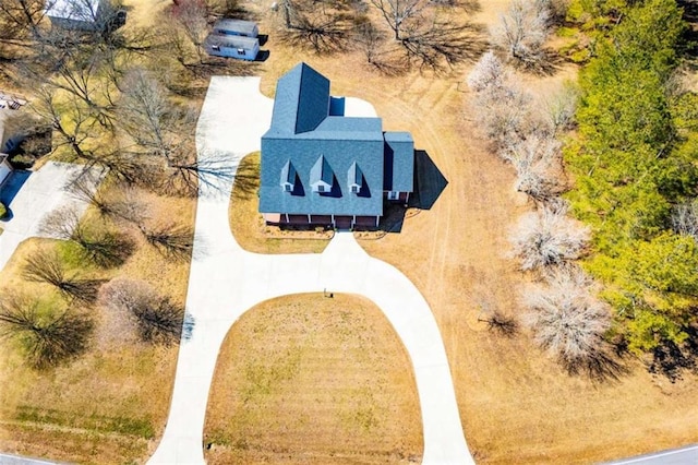 view from above of property