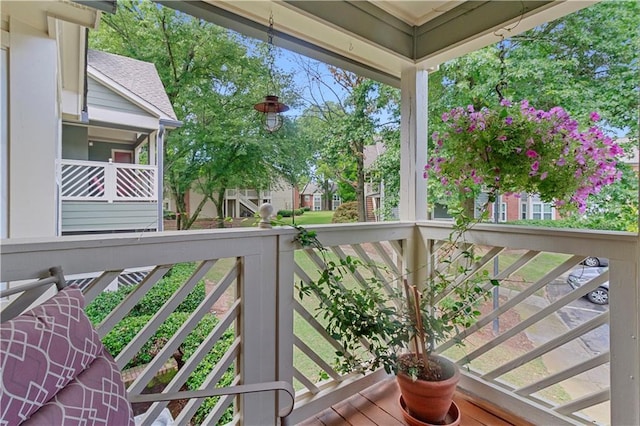 view of balcony