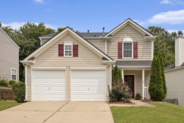 325 Meadows Ln, Canton, GA 30114 - traditional-style home with concrete driveway and a front yard