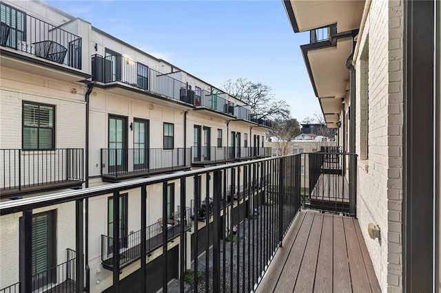 balcony featuring a residential view