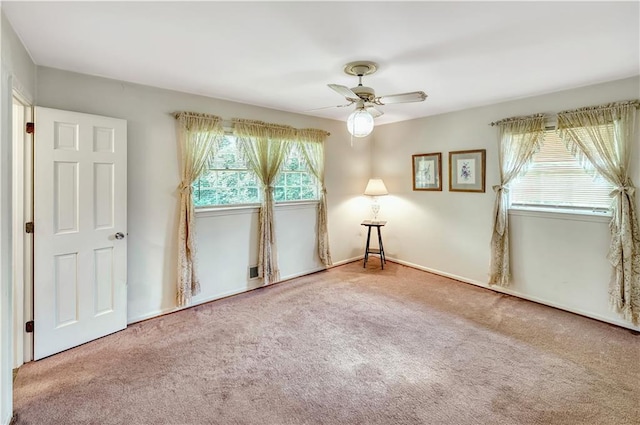 4581 Newcastle Cir, Lithonia, GA 30038 - unfurnished room with carpet flooring and ceiling fan