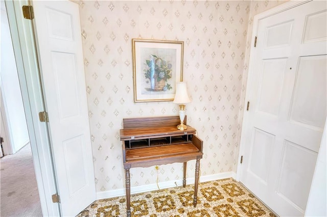4581 Newcastle Cir, Lithonia, GA 30038 - detailed view of wallpapered walls