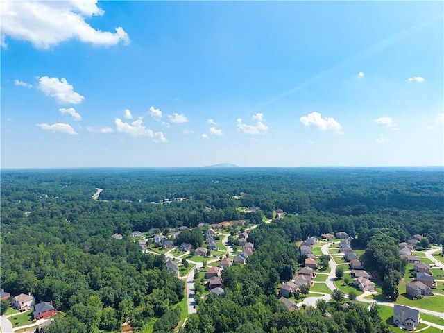 4581 Newcastle Cir, Lithonia, GA 30038 - aerial view of residential area with a heavily wooded area