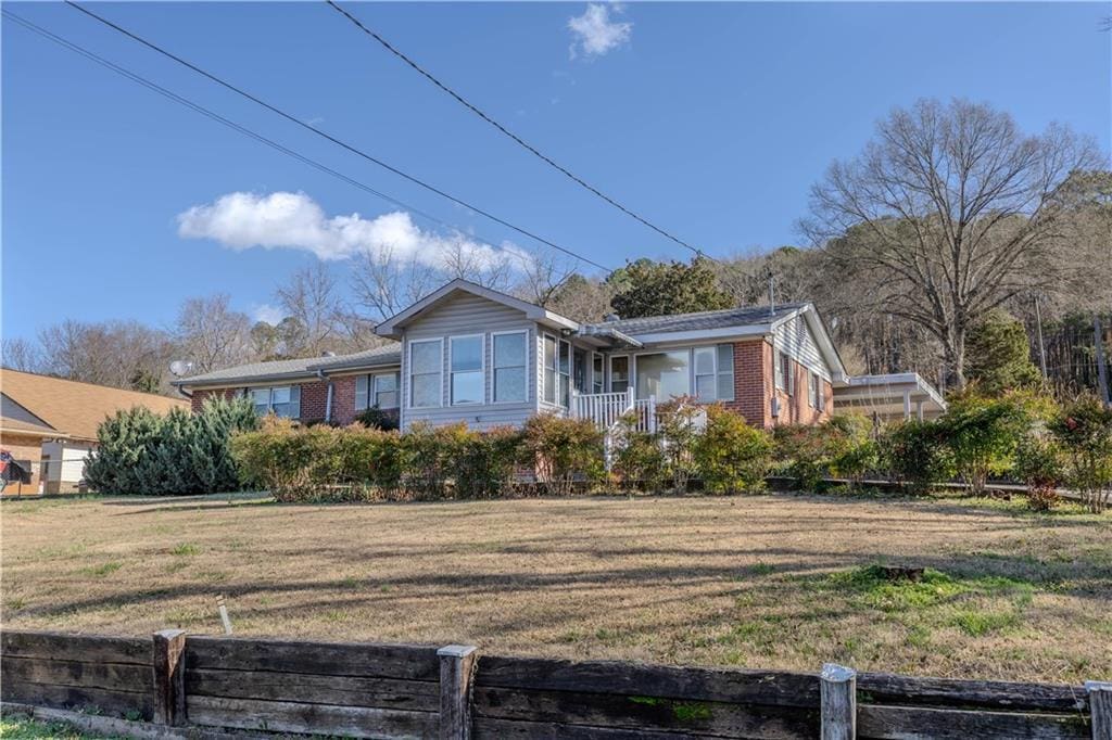 view of front of home