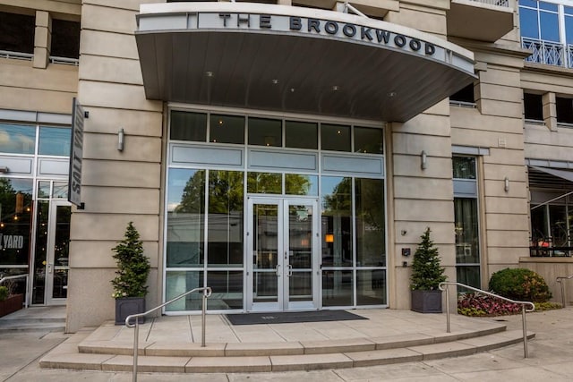 1820 Peachtree St Unit 1607, Atlanta, GA 30309 - view of exterior entry featuring french doors