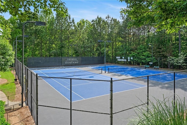 2595 Glaramara Ter, Cumming, GA 30041 - view of tennis court with fence
