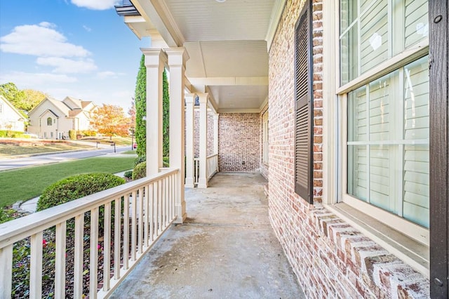 balcony with a porch