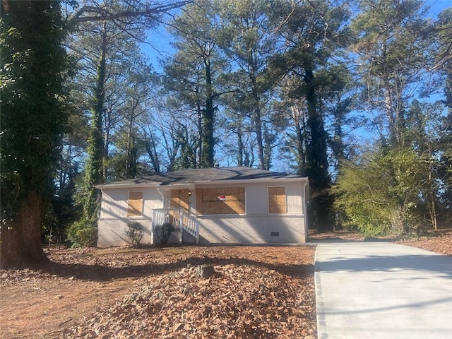 view of ranch-style home