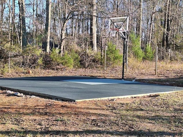 view of basketball court featuring community basketball court