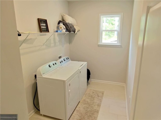 washroom featuring independent washer and dryer