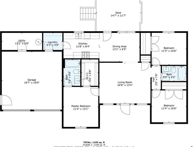 545 Willow Creek Dr, Temple, GA 30179 - home floor plan