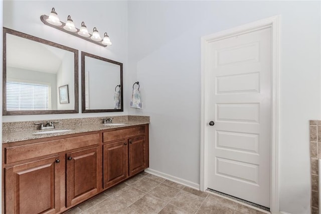 bathroom featuring vanity