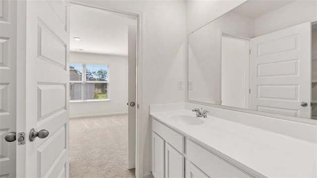 bathroom with vanity